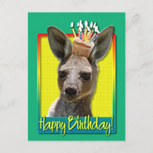 Geburtstag Cupcake - Kangaroo Postkarte