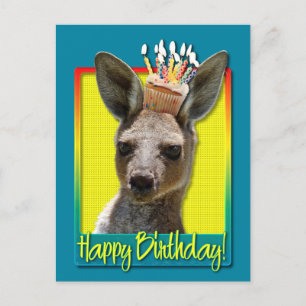 Geburtstag Cupcake - Kangaroo Postkarte