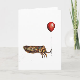 Geburtstag Cuttlefish Card Karte