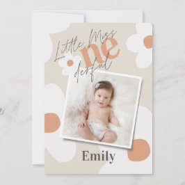 Geburtstag daisho retro terracotta Foto i Einladung