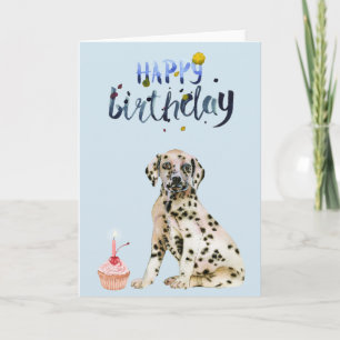 Geburtstag Dalformation Puppy Niedlich Karte