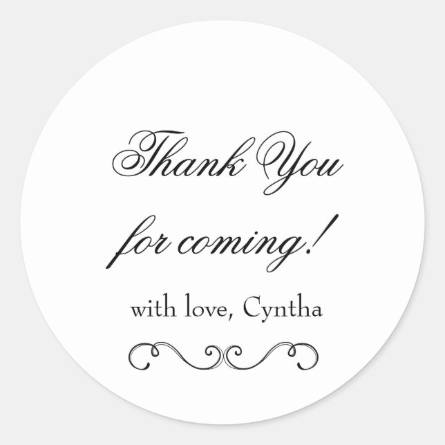 Geburtstag Danke, dass Sie Aufkleber markiert habe (Vorderseite)