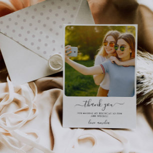 Geburtstag Danke, dass Sie Fotokarte Hochzeit Da Einladung
