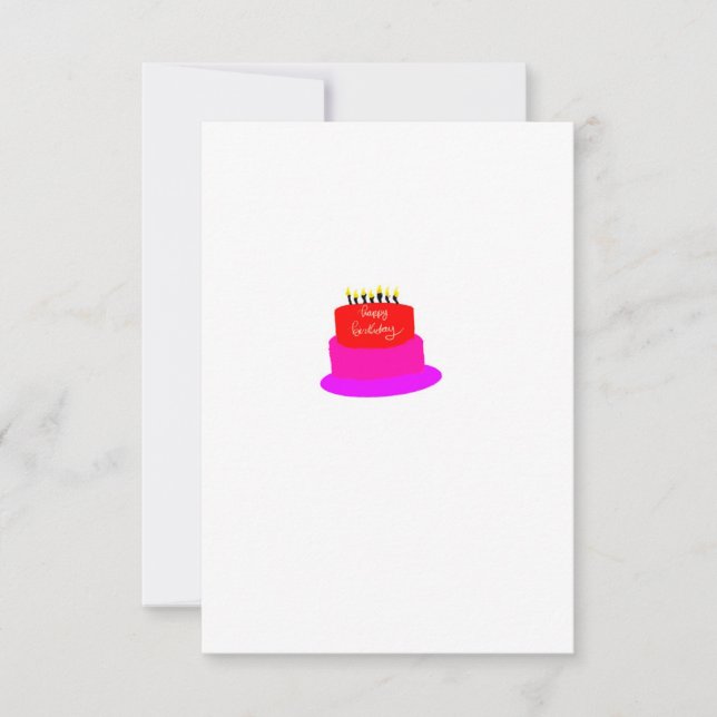 Geburtstag! Dankeskarte (Vorderseite)