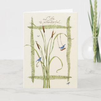 Geburtstag/das Leben ist wunderbar Karte