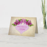 GEBURTSTAG - DAUGHTER - Elegant mit Lilacs & Herz Karte<br><div class="desc">Lassen Sie sich von diesem irdischen,  aber eleganten Gruß an ihrem Geburtstag verzaubern,  der sicherlich ihren Tag aufheitern wird.  Schöne Lilacs direkt vom Garten!</div>