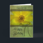 GEBURTSTAG - DAUGHTER - GELBTER TAG KARTE<br><div class="desc">SIEHE GLEICHES BILD FÜR ANDERE GEBURTSTAGE,  DANKE UND DENKEN SIE ZUSAMMEN MIT DER EINLADUNG</div>