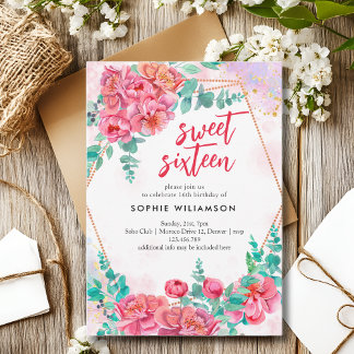 Geburtstag der 16 . Geburtstag-Volkswirtschaften u Einladung