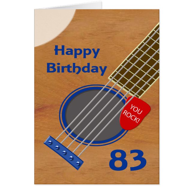 Geburtstag der 83. Geburtstags-Gitarre (Vorne)