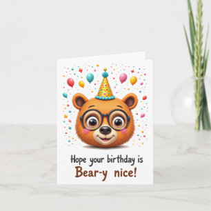 Geburtstag der Beary Special - Niedliche Bärenkart Karte