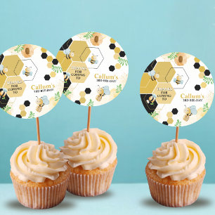 Geburtstag der Biene Runder Aufkleber