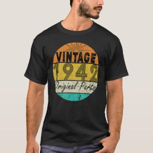 Geburtstag der Familie Retro Vintag Grafik 80. Geb T-Shirt