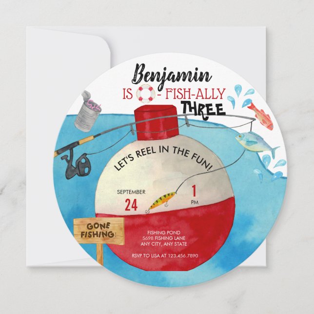 Geburtstag der Fischerei Einladung (Vorderseite)