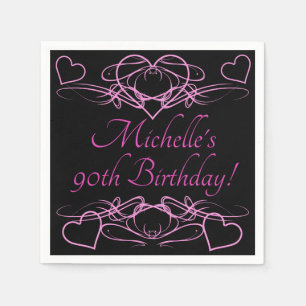 Geburtstag der Frau 90. Serviette
