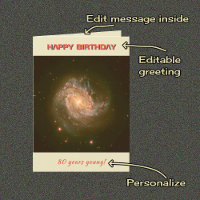 Geburtstag der Galaxie im benutzerdefinierten Zeit