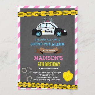 Geburtstag der Mädchenpolizei Einladung