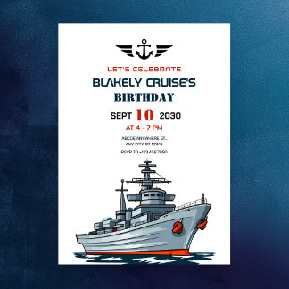 Geburtstag der Marine Einladung
