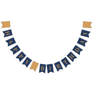Geburtstag der Marine und Golden Chic Wimpelkette