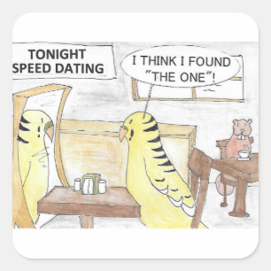 Geburtstag, der Parkettweg Quadratischer Aufkleber