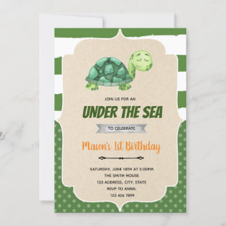 Geburtstag der Schildkröte auf Einladung des Meere