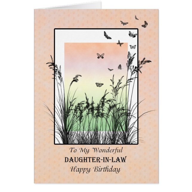 Geburtstag der Schwiegertochter, mit Schmetterling (Vorne)