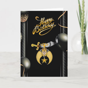 Geburtstag der Shriners Karte