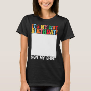 Geburtstag der Sonne - Mein 21. Geburtstag signier T-Shirt