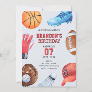 Geburtstag der Sportsymbole Einladung