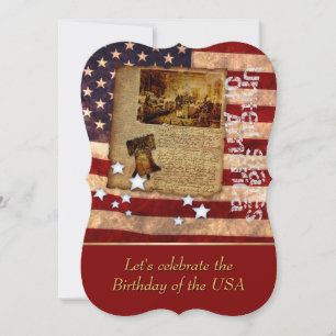 Geburtstag der US-Party Einladung