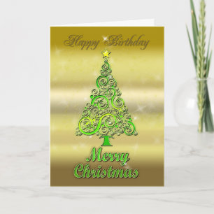 Geburtstag der Weihnachtsgelenk-Karte Feiertagskarte