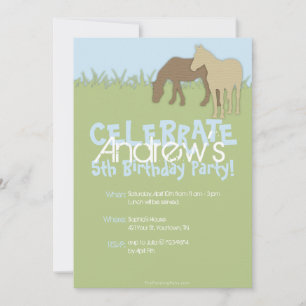 Geburtstag des "Brawn Horses Boy" Einladung
