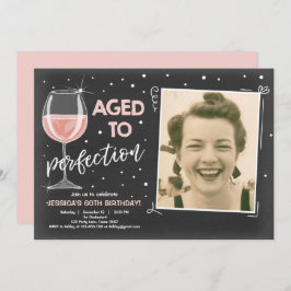 Geburtstag des erwachsenen Weines Einladung