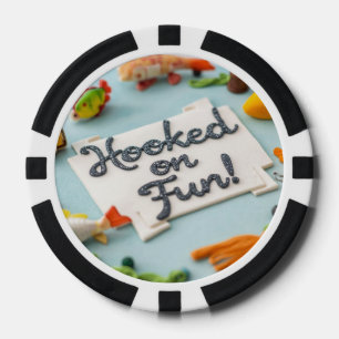 Geburtstag des Fischfangs zum Thema Spaß Pokerchips