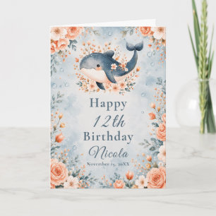Geburtstag des floralen Wals Karte