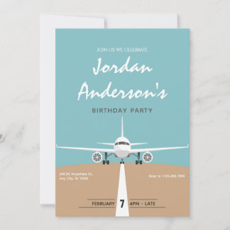Geburtstag des Flugzeugs Einladung