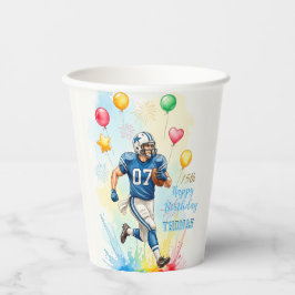 Geburtstag des Fußballspielers, Ballons, Feuerwerk Pappbecher