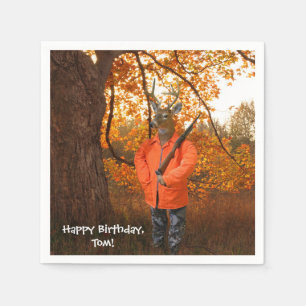 Geburtstag des Hirschjägers Serviette