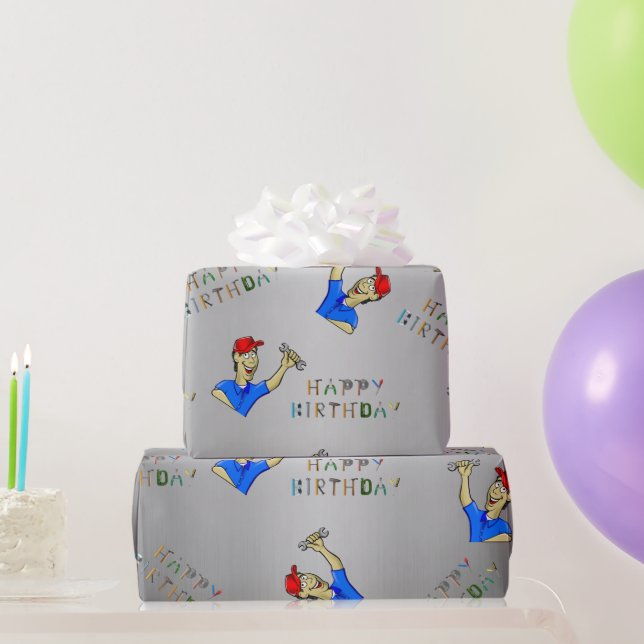 Geburtstag des Ingenieurs Geschenkpapier (Partygeschenke)