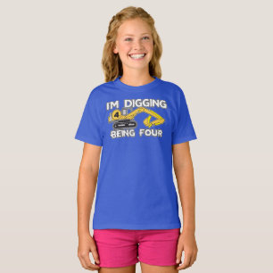 Geburtstag des Kindes werde ich vier T - Shirt