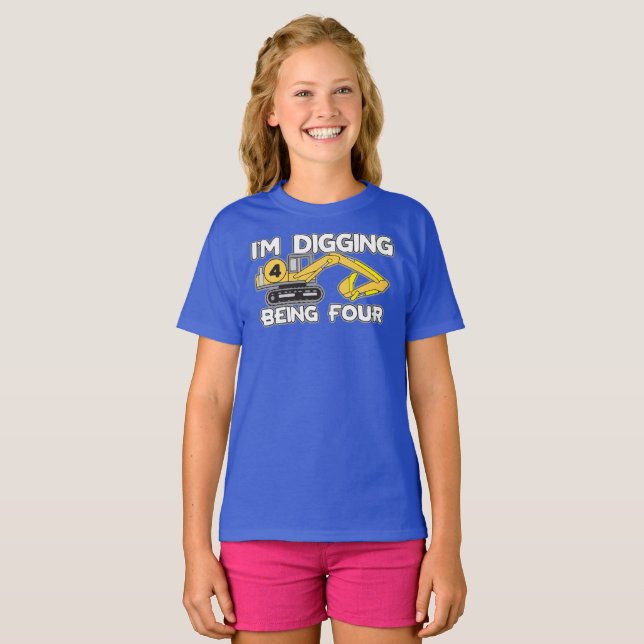 Geburtstag des Kindes werde ich vier T - Shirt (Vorne ganz)