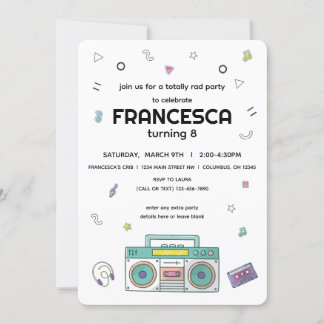 Geburtstag des Krassen Musikthemas der 90er Jahre Einladung