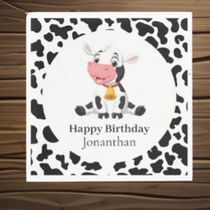 Geburtstag des Kuhkindes Serviette