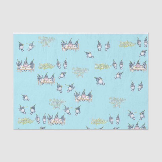 Geburtstag des Manatees Seidenpapier (Vorderseite)