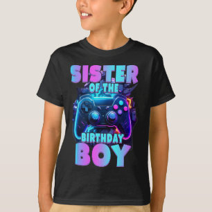 Geburtstag des Matching Video Game des Jungen T-Shirt