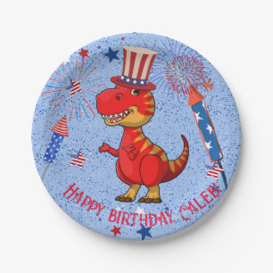 Geburtstag des Patrioten Dinosauriers, Pappteller