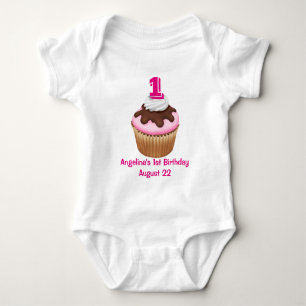 Geburtstag des personalisierten Mädchens Baby Strampler