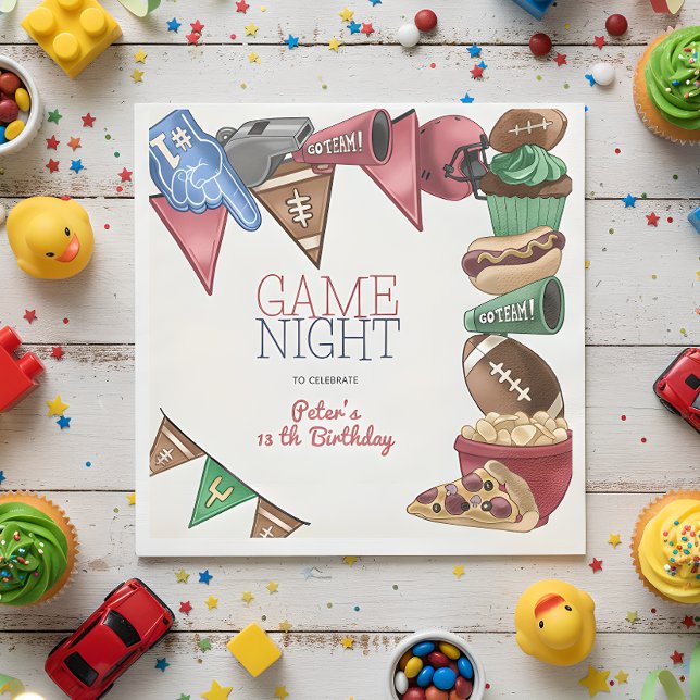 Geburtstag des Spielabends Serviette (Von Creator hochgeladen)