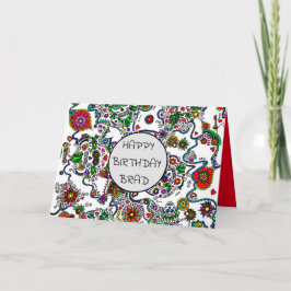 Geburtstag des toten Zuckerschädels Karte