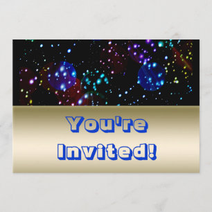 Geburtstag des Weltraum-Thema-Party-  Einladung