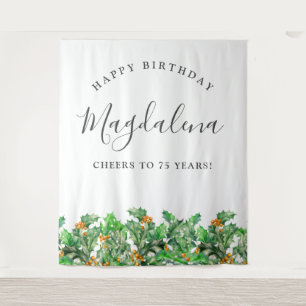 Geburtstag Dezember Geburtstag Blume Hintergrund Wandteppich